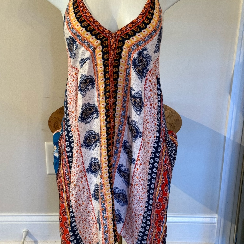 ILLA ILLA Multicolor a bohemian Paisley Swim Cover-Up Dress